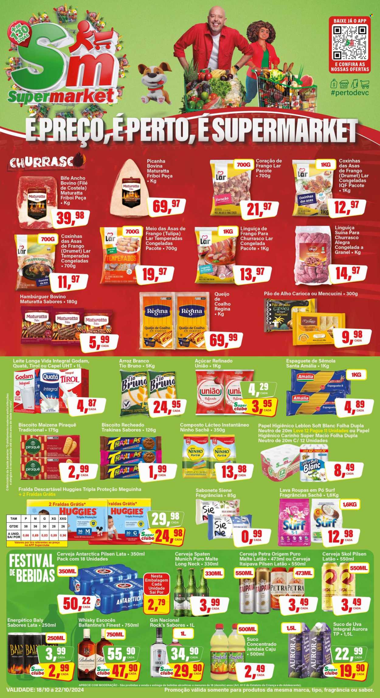 Folheto Rede Supermarket - 18/10/2024 - 22/10/2024. Página 1
