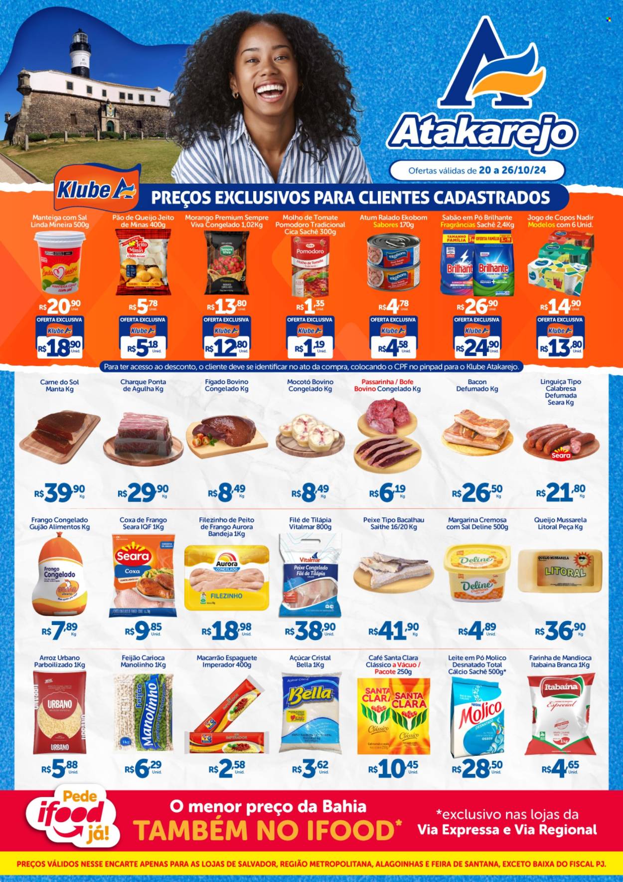 Folheto Atakadão Atakarejo - 20/10/2024 - 26/10/2024. Página 1