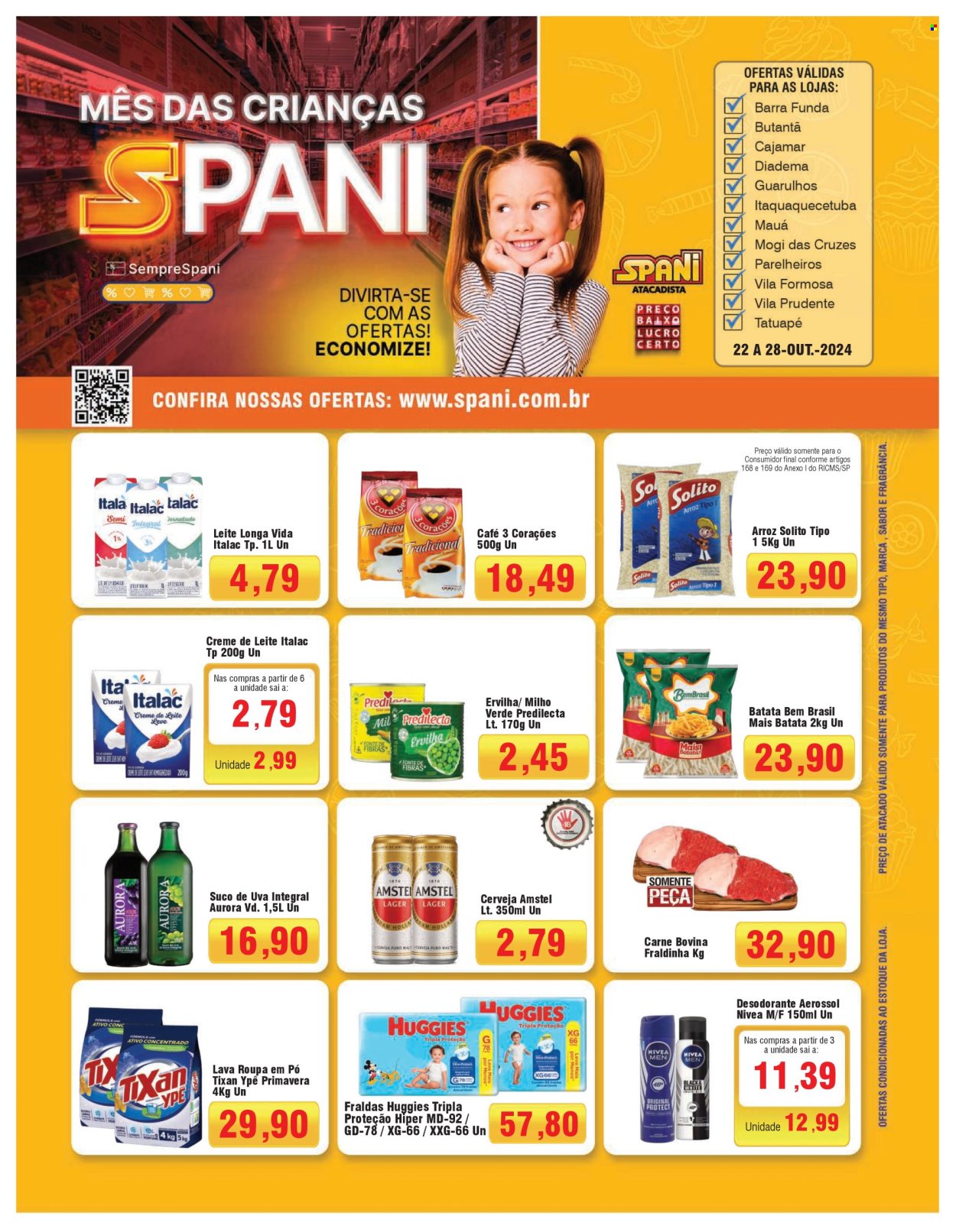 Folheto Spani Atacadista - 22/10/2024 - 28/10/2024. Página 1