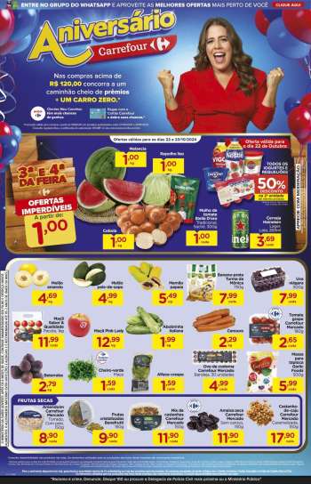 Folheto Carrefour Hiper - 22/10/2024 - 23/10/2024.