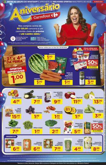 Folheto Carrefour Bairro - 22/10/2024 - 23/10/2024.