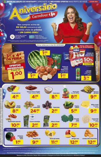 Folheto Carrefour Hiper - 22/10/2024 - 23/10/2024.
