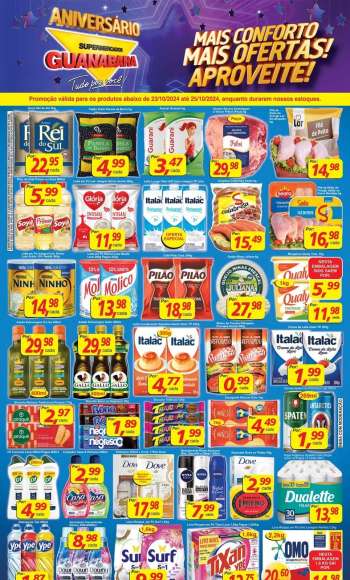 Folheto Supermercados Guanabara - 23/10/2024 - 25/10/2024.