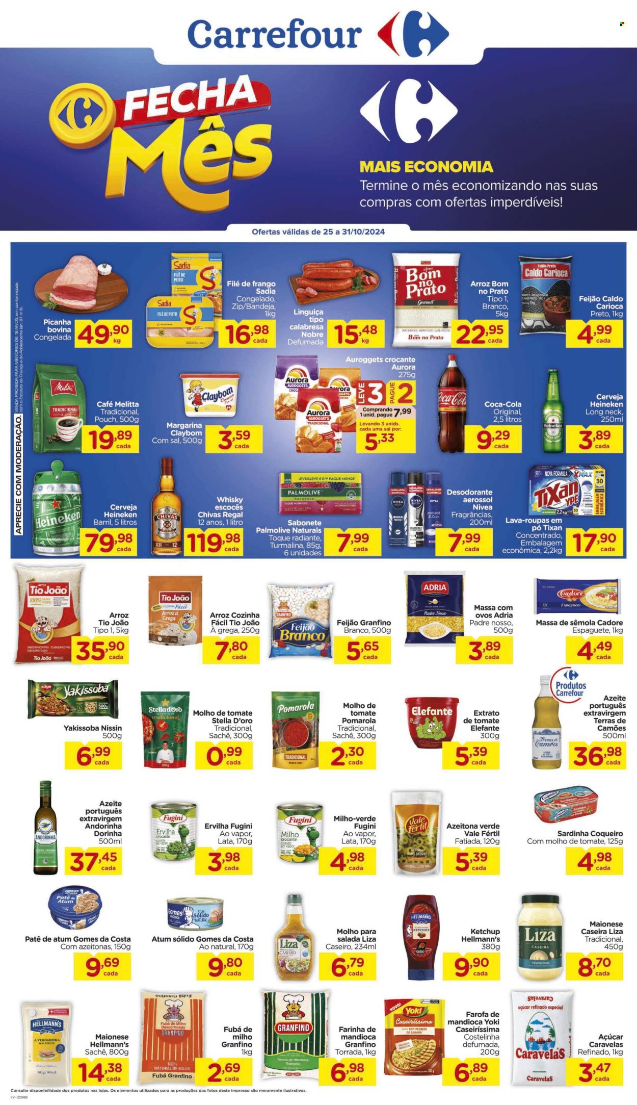 Folheto Carrefour Hiper - 25/10/2024 - 31/10/2024. Página 1