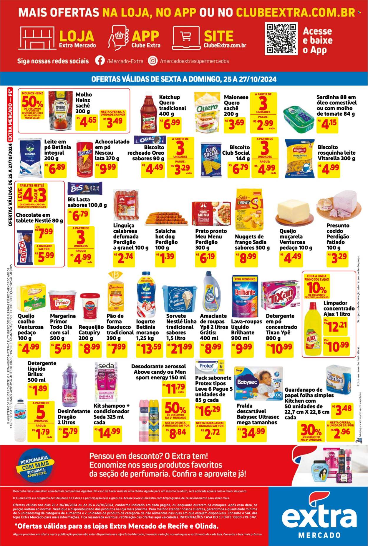 Folheto Mercado Extra - 25/10/2024 - 27/10/2024. Página 2