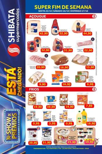 Folheto Shibata Supermercados - 25/10/2024 - 27/10/2024.