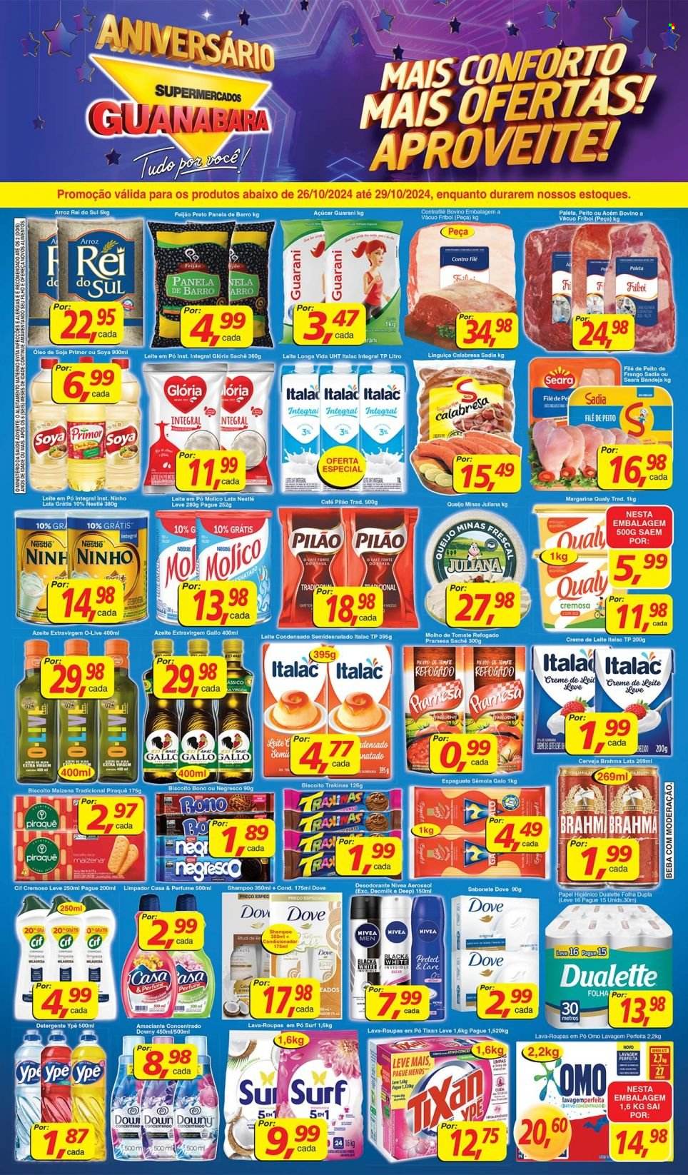 Folheto Supermercados Guanabara - 26/10/2024 - 29/10/2024. Página 1