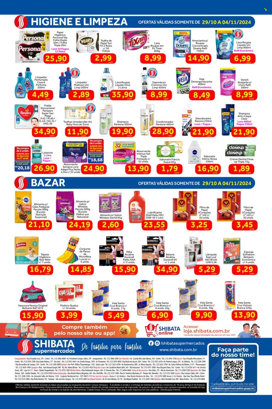 Folheto Shibata Supermercados - 29/10/2024 - 04/11/2024. Página 4
