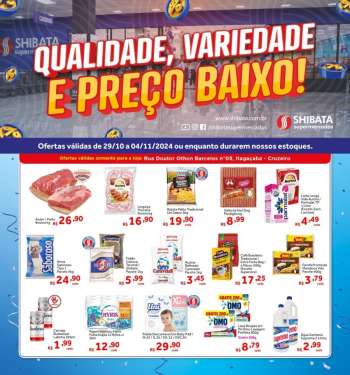 Folheto Shibata Supermercados - 29/10/2024 - 04/11/2024.