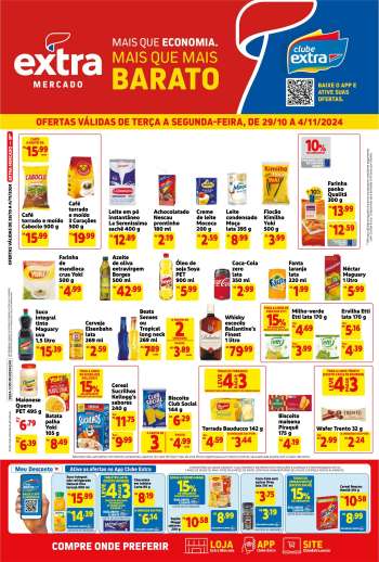 Folheto Mercado Extra - 29/10/2024 - 04/11/2024.