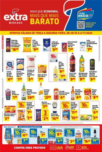 Folheto Mercado Extra - 29/10/2024 - 04/11/2024.