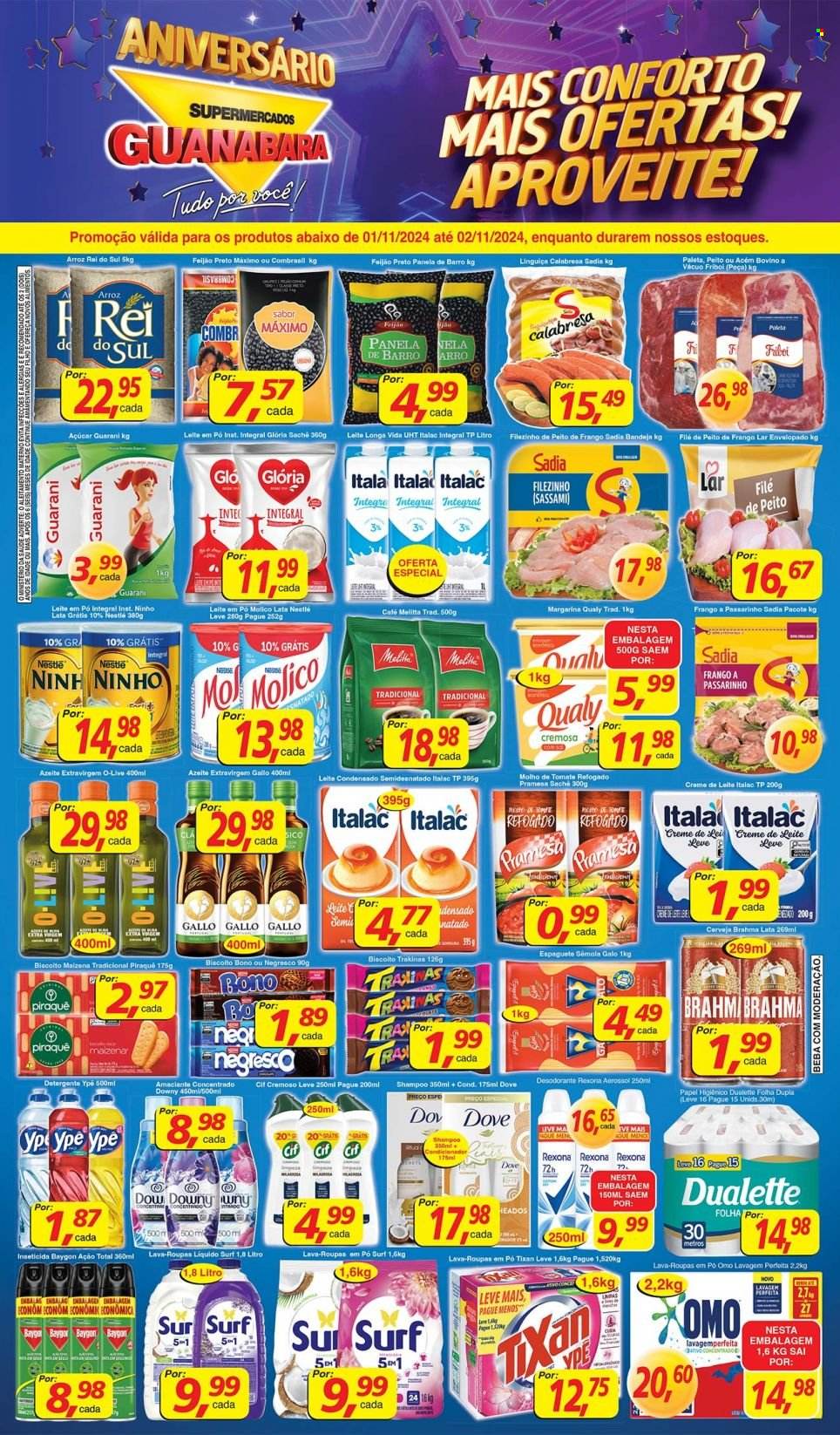 Folheto Supermercados Guanabara - 01/11/2024 - 02/11/2024. Página 1