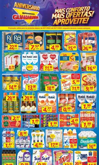 Folheto Supermercados Guanabara - 03/11/2024 - 05/11/2024.