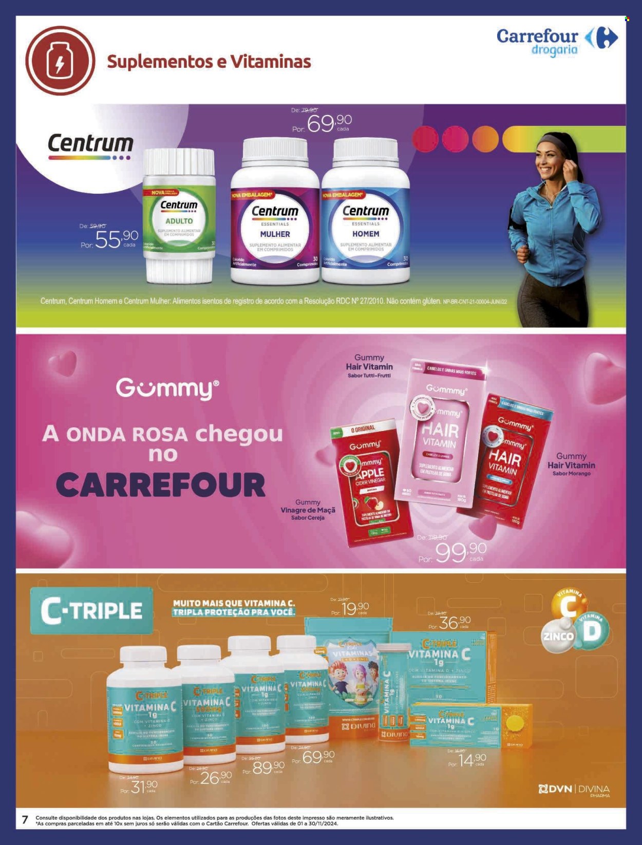 Folheto Carrefour Drogaria - 01/11/2024 - 30/11/2024. Página 7