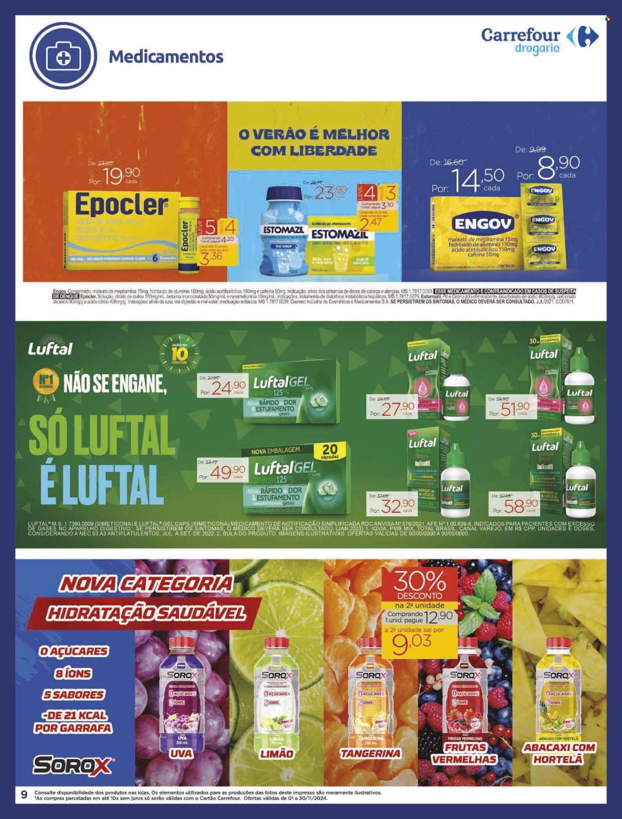 Folheto Carrefour Drogaria - 01/11/2024 - 30/11/2024. Página 9