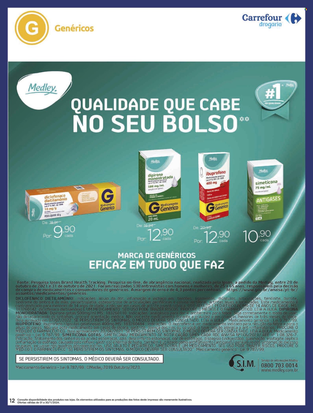 Folheto Carrefour Drogaria - 01/11/2024 - 30/11/2024. Página 12