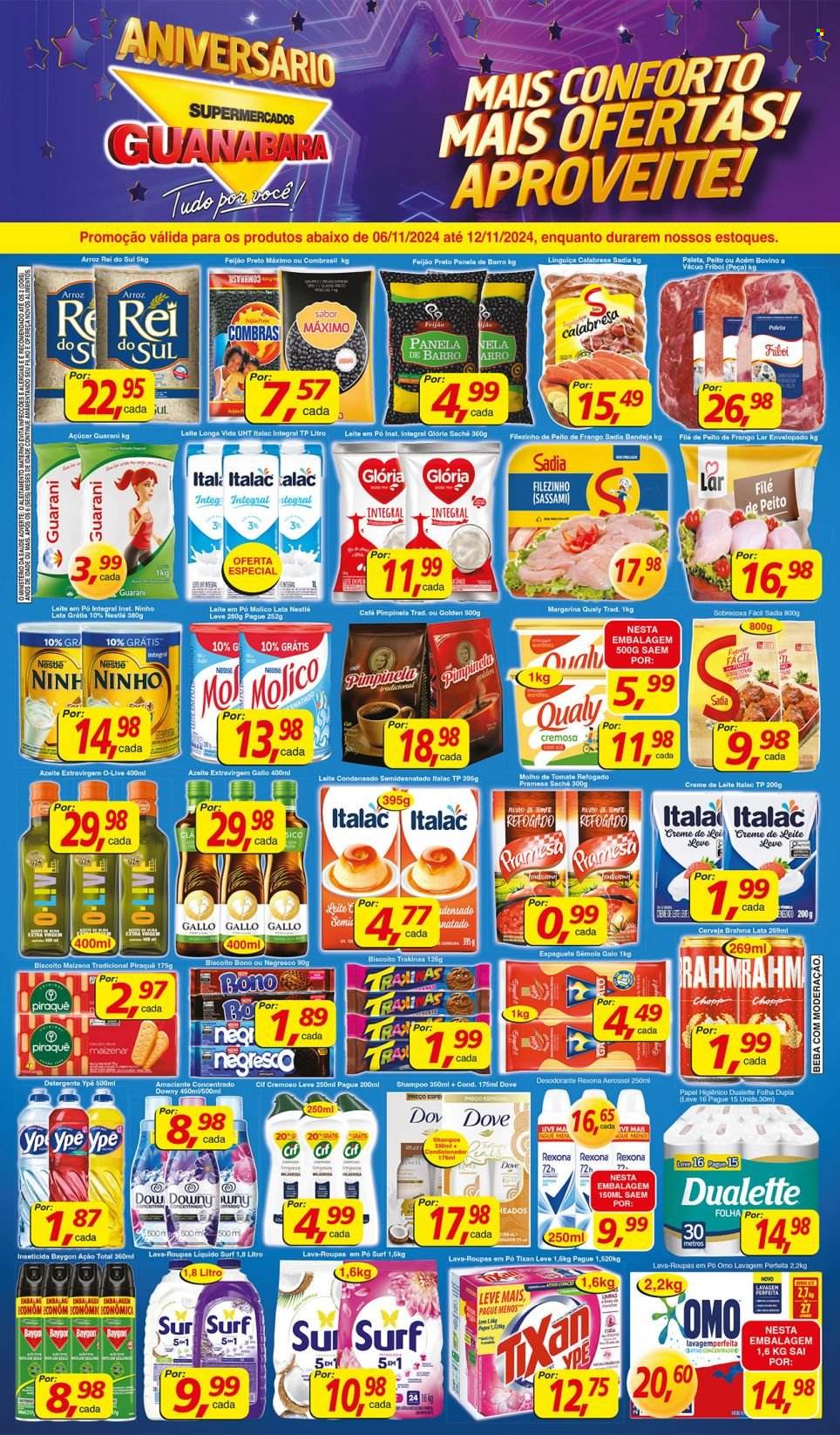 Folheto Supermercados Guanabara - 06/11/2024 - 12/11/2024. Página 1