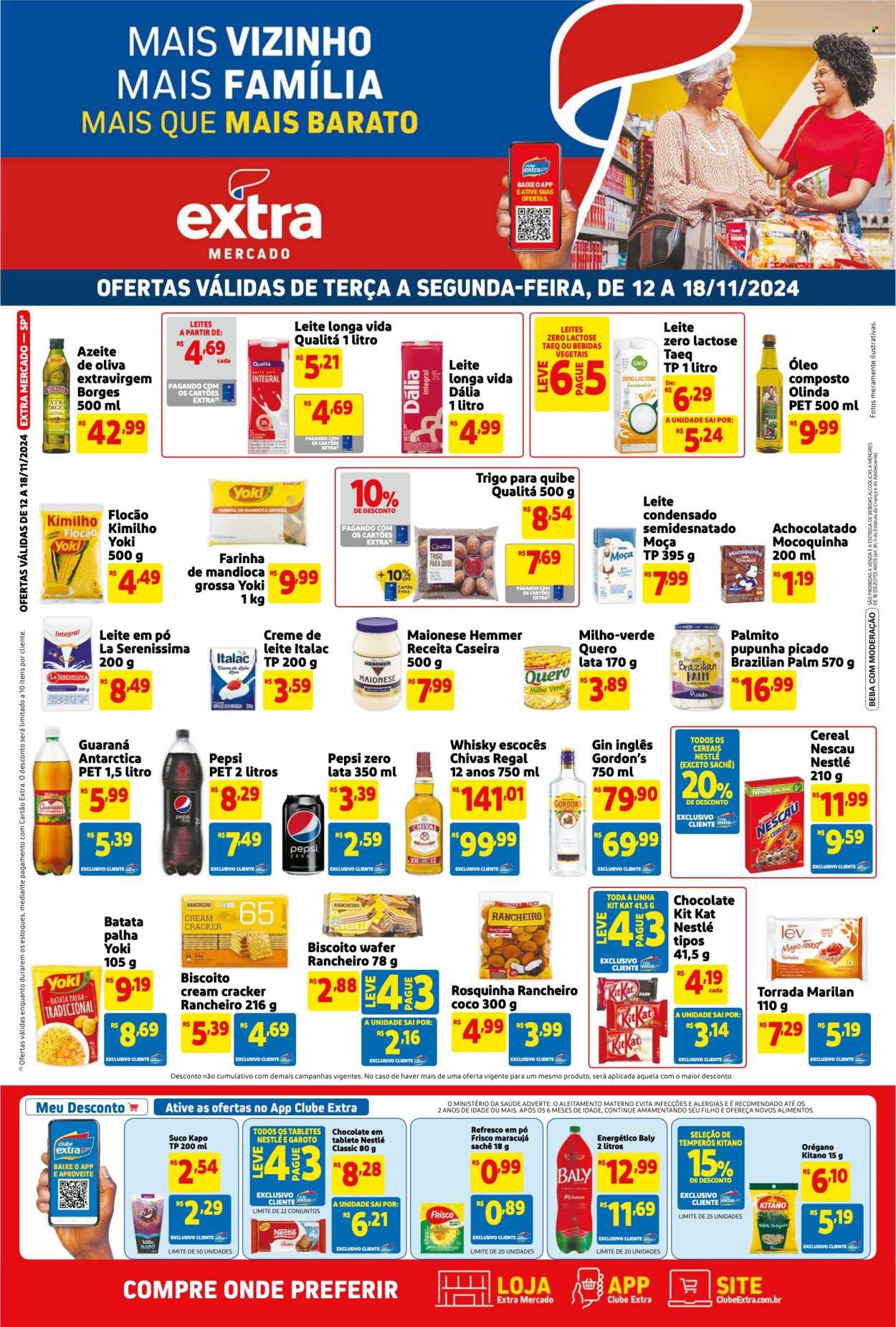 Folheto Mercado Extra - 12/11/2024 - 18/11/2024. Página 1