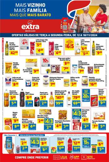 Folheto Mercado Extra - 12/11/2024 - 18/11/2024.