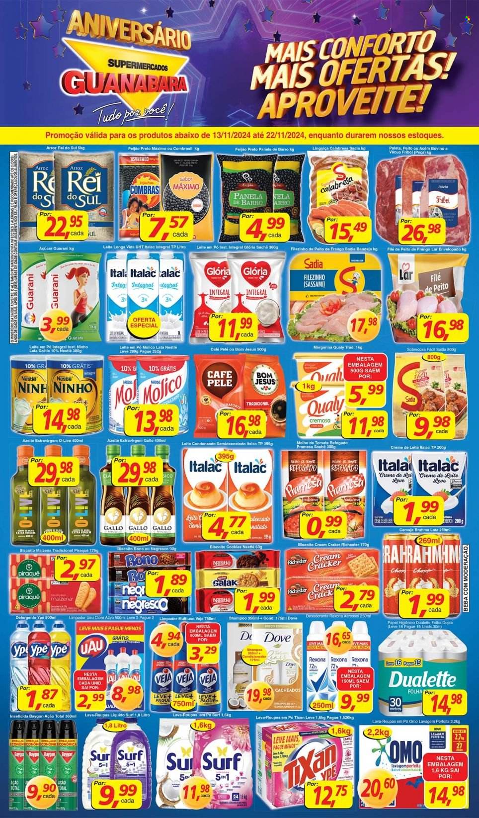 Folheto Supermercados Guanabara - 13/11/2024 - 22/11/2024. Página 1