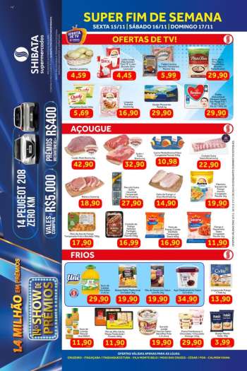 Folheto Shibata Supermercados - 15/11/2024 - 17/11/2024.