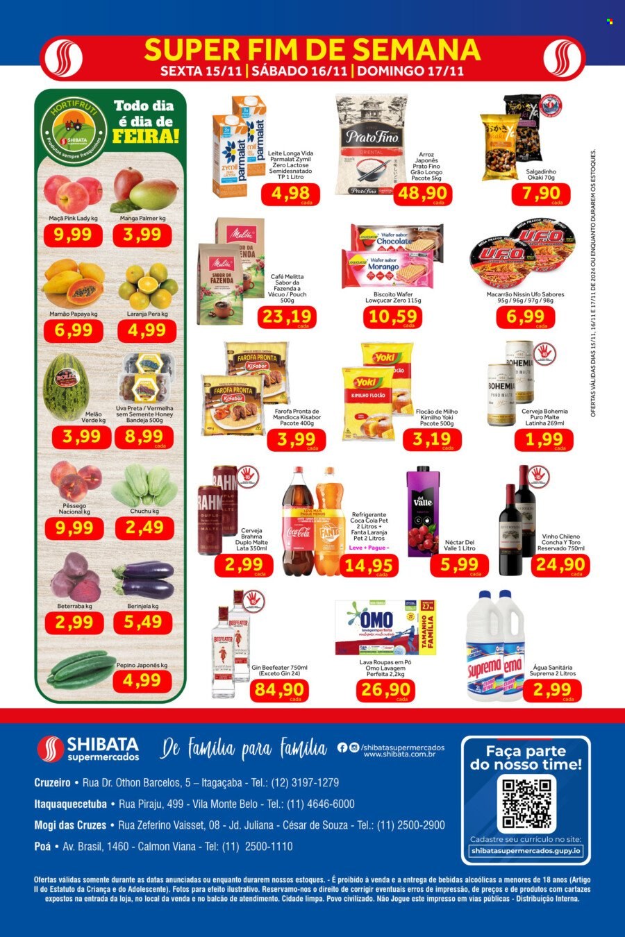 Folheto Shibata Supermercados - 15/11/2024 - 17/11/2024. Página 2