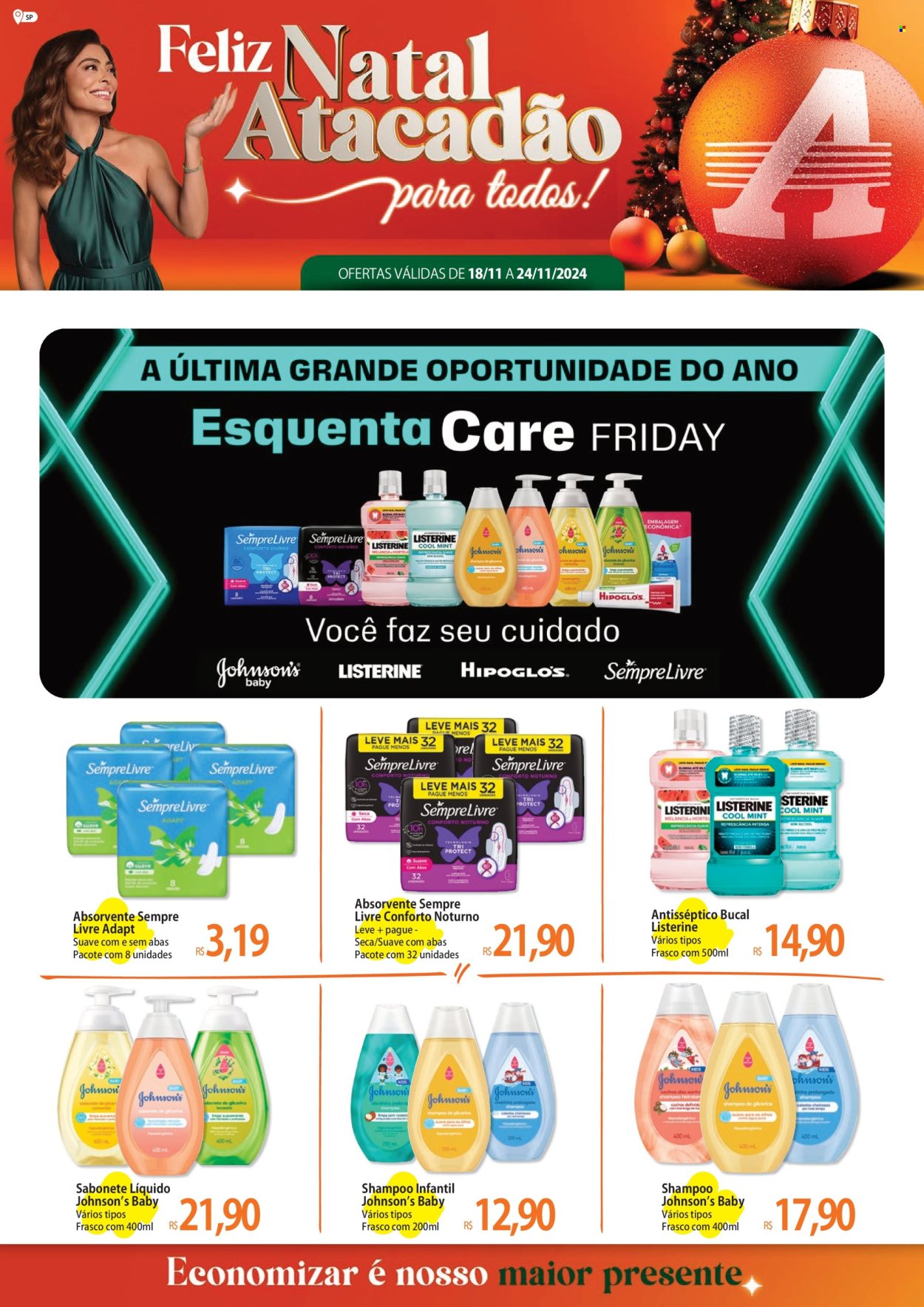 Folheto Atacadão - 18/11/2024 - 24/11/2024. Página 1