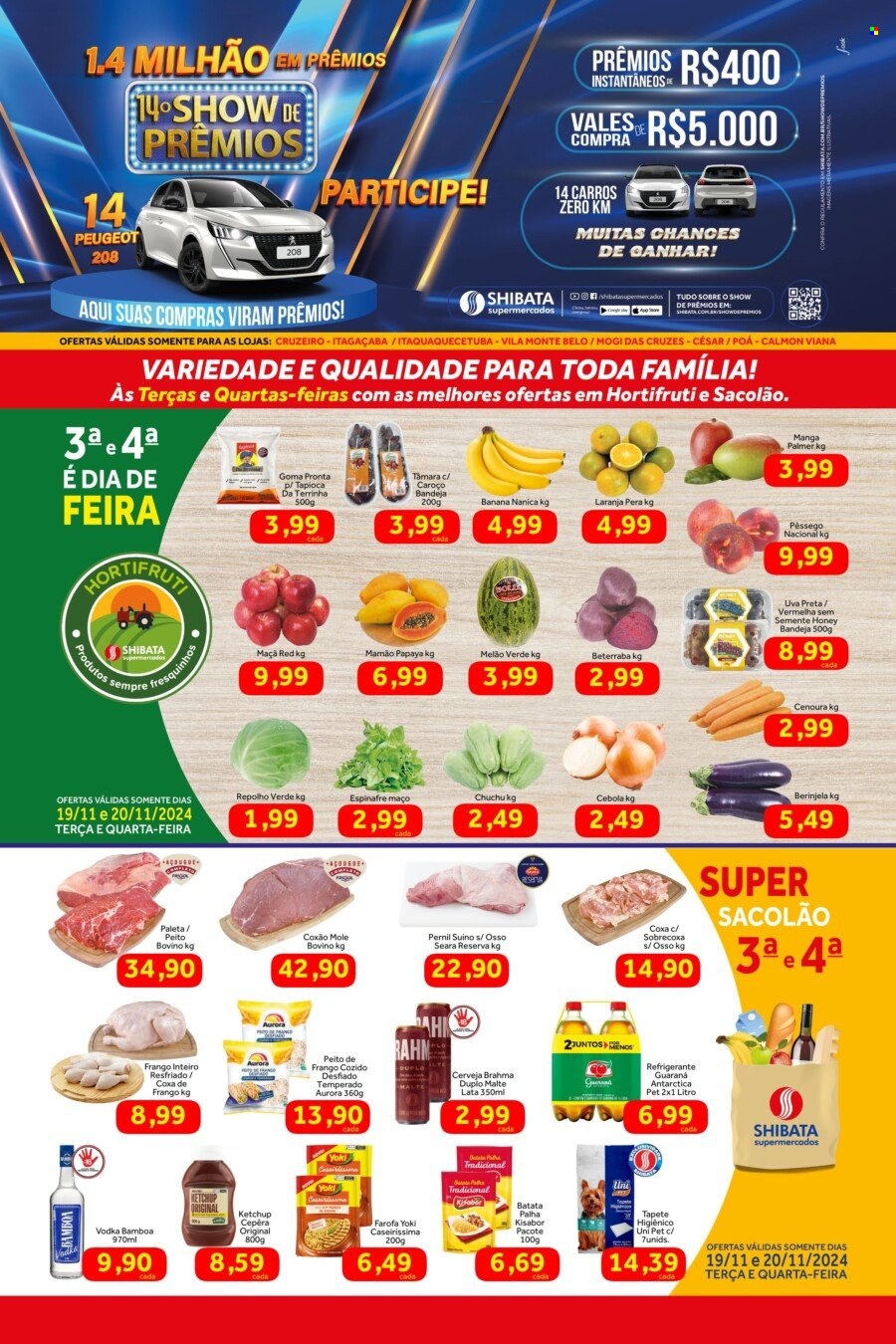 Folheto Shibata Supermercados - 19/11/2024 - 25/11/2024. Página 1