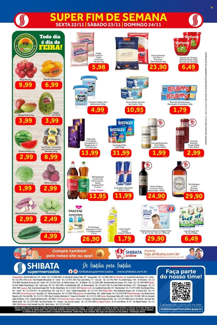 Folheto Shibata Supermercados - 22/11/2024 - 24/11/2024. Página 2