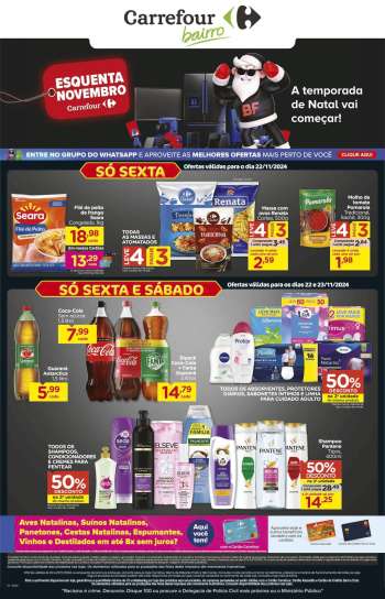 Folheto Carrefour Bairro - 22/11/2024 - 27/11/2024.