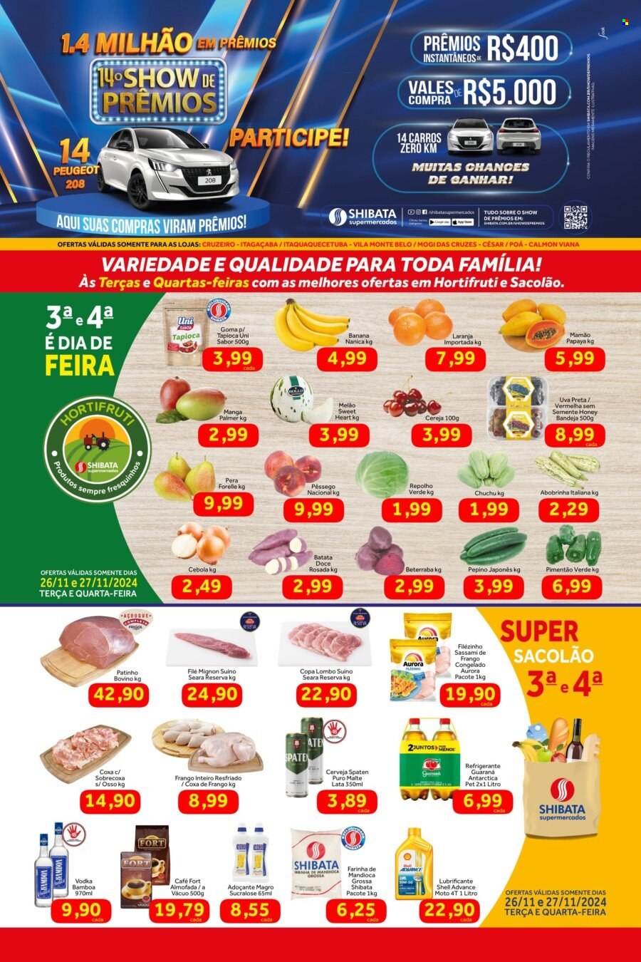 Folheto Shibata Supermercados - 26/11/2024 - 02/12/2024. Página 1