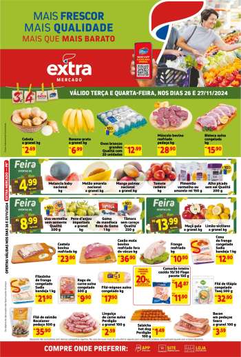 Folheto Mercado Extra - 26/11/2024 - 27/11/2024.