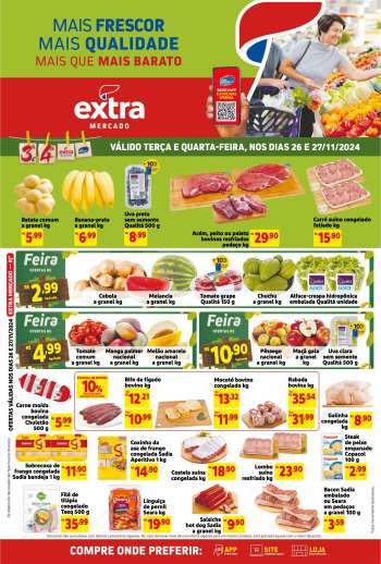 Folheto Mercado Extra - 26/11/2024 - 27/11/2024.