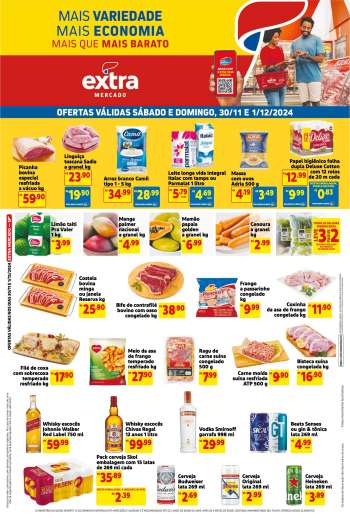 Folheto Mercado Extra - 30/11/2024 - 01/12/2024.