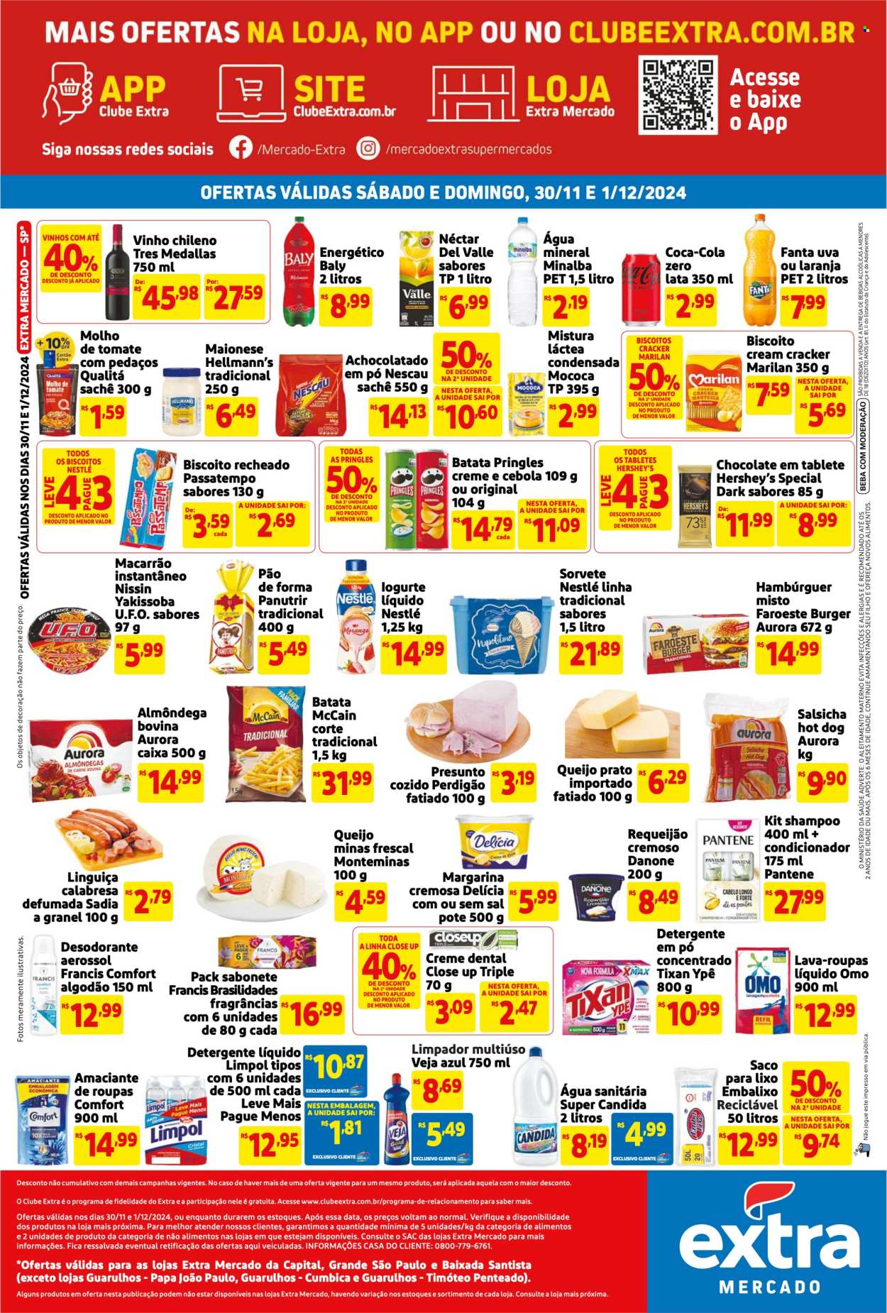 Folheto Mercado Extra - 30/11/2024 - 01/12/2024. Página 2