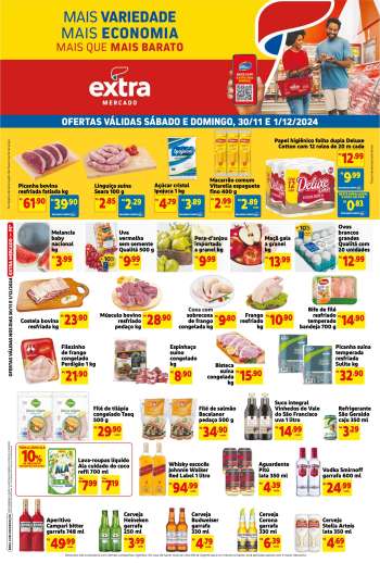 Folheto Mercado Extra - 30/11/2024 - 01/12/2024.