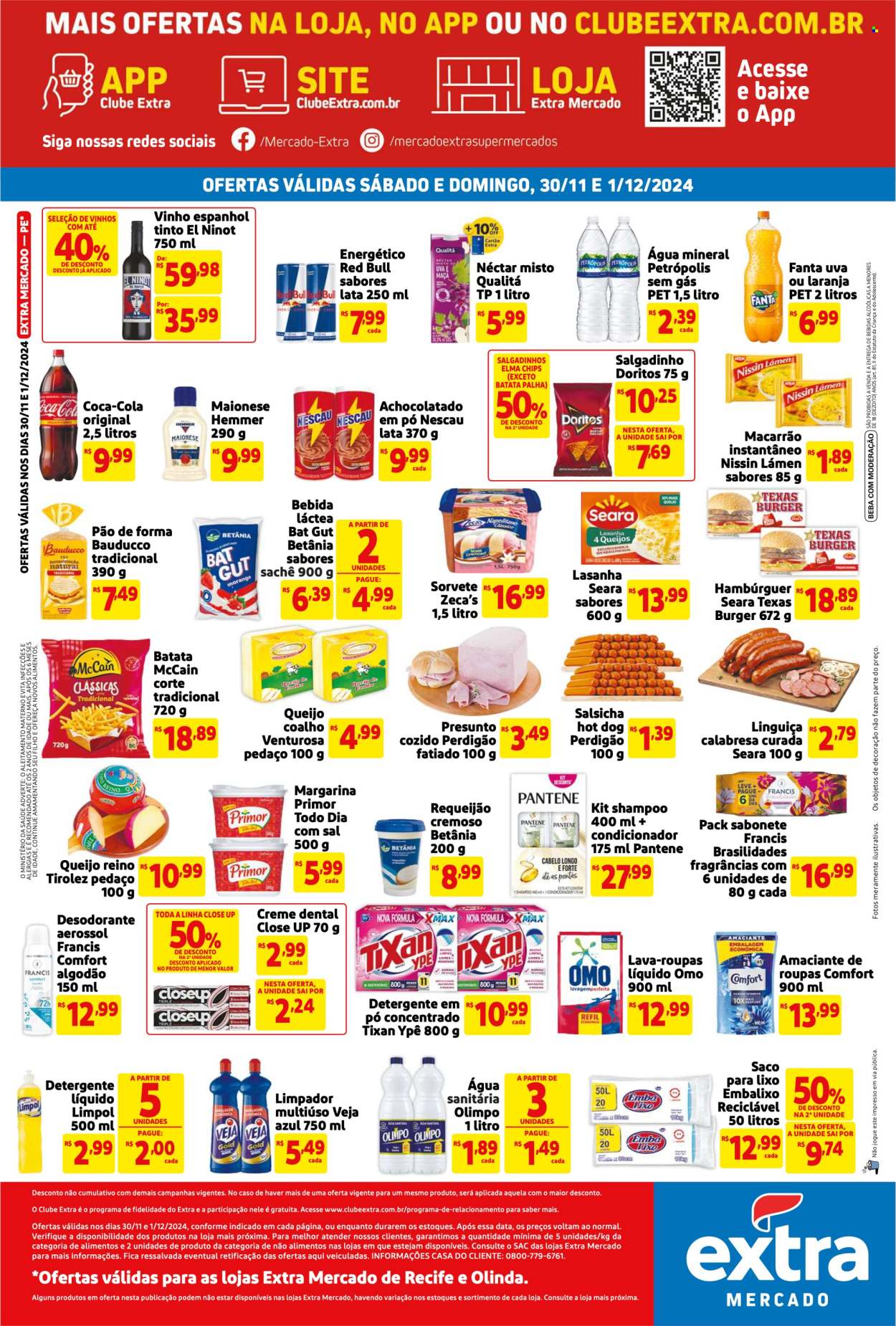 Folheto Mercado Extra - 30/11/2024 - 01/12/2024. Página 2