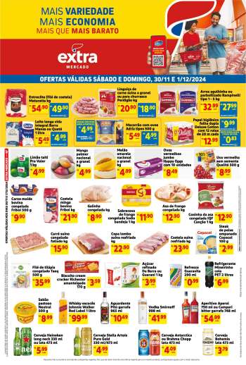 Folheto Mercado Extra - 30/11/2024 - 01/12/2024.