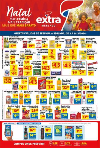 Folheto Mercado Extra - 02/12/2024 - 09/12/2024.