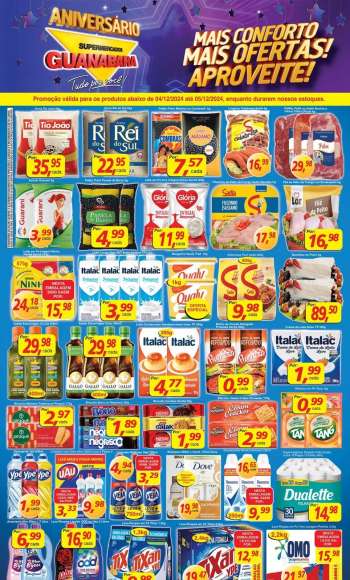 Folheto Supermercados Guanabara - 04/12/2024 - 05/12/2024.