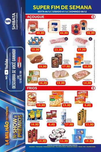 Folheto Shibata Supermercados - 06/12/2024 - 08/12/2024.