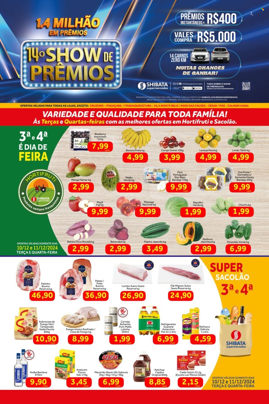 Folheto Shibata Supermercados - 10/12/2024 - 16/12/2024. Página 1