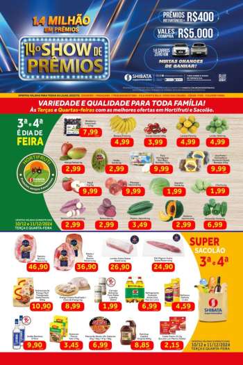 Folheto Shibata Supermercados - 10/12/2024 - 16/12/2024.