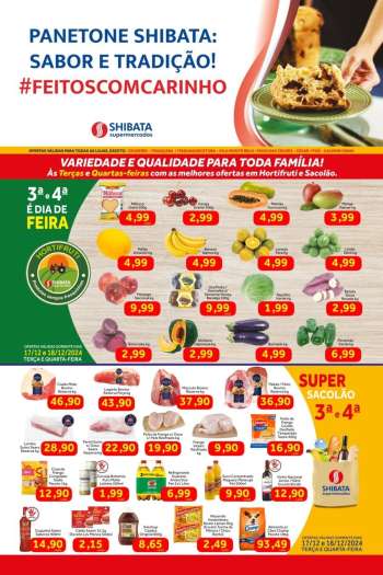 Folheto Shibata Supermercados - 17/12/2024 - 25/12/2024.