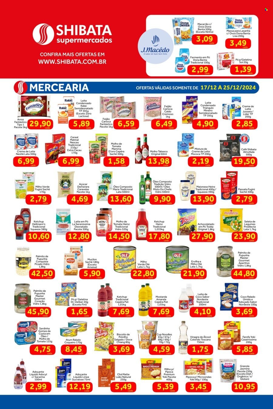 Folheto Shibata Supermercados - 17/12/2024 - 25/12/2024. Página 2