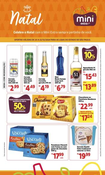 Folheto Mini Extra - 20/12/2024 - 22/12/2024.