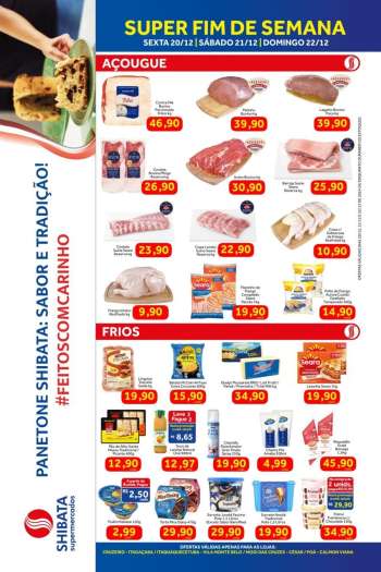 Folheto Shibata Supermercados - 20/12/2024 - 22/12/2024.