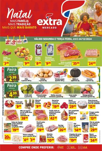 Folheto Mercado Extra - 23/12/2024 - 24/12/2024.