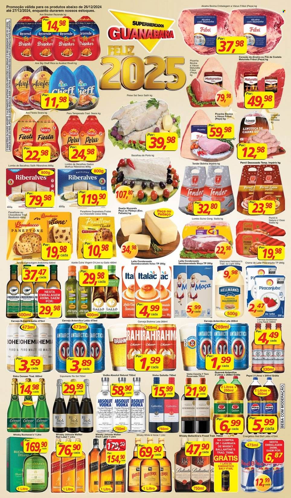 Folheto Supermercados Guanabara - 26/12/2024 - 27/12/2024. Página 1