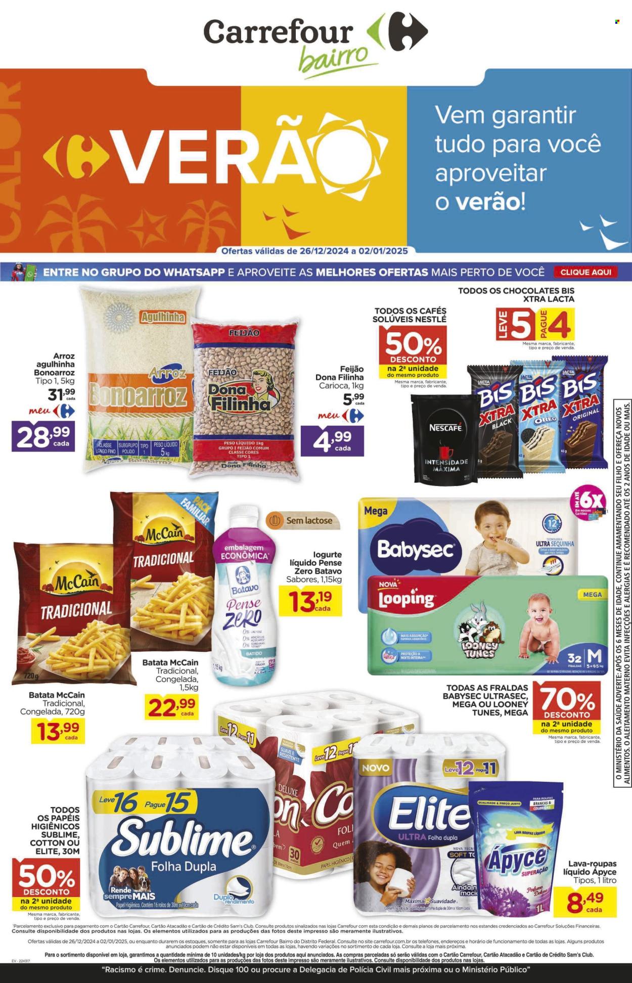 Folheto Carrefour Bairro - 26/12/2024 - 02/01/2025. Página 1